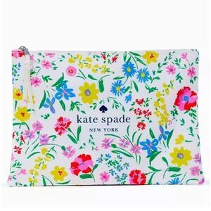 KATE SPADE NWOT NEW ENGLAND CANVAS MAKEUP BAG